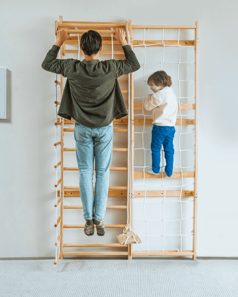 5-in-1 neem Swedish wall ladder and climber