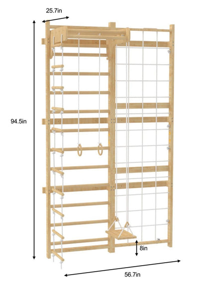 Neem Swedish Wall Ladder and Climber - The Nurturing Nook