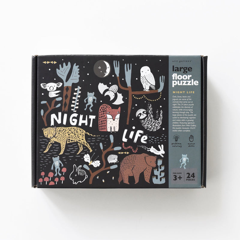 Night Life floor puzzle – 24-piece nature puzzle for kids