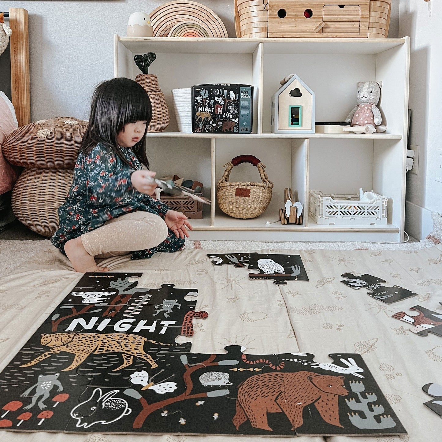 Night Life Floor Puzzle - The Nurturing Nook