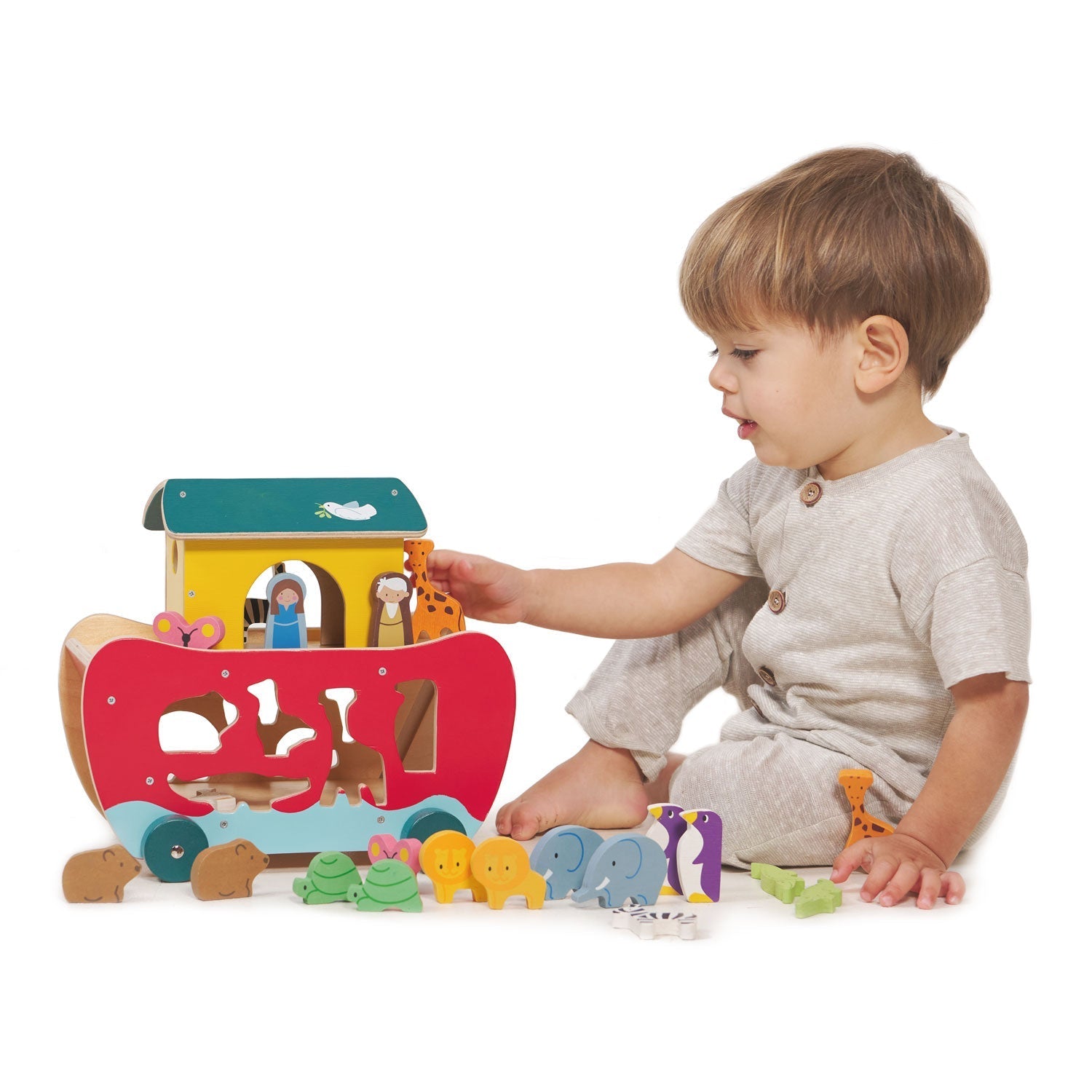 Noah's Shape Sorter Ark - The Nurturing Nook