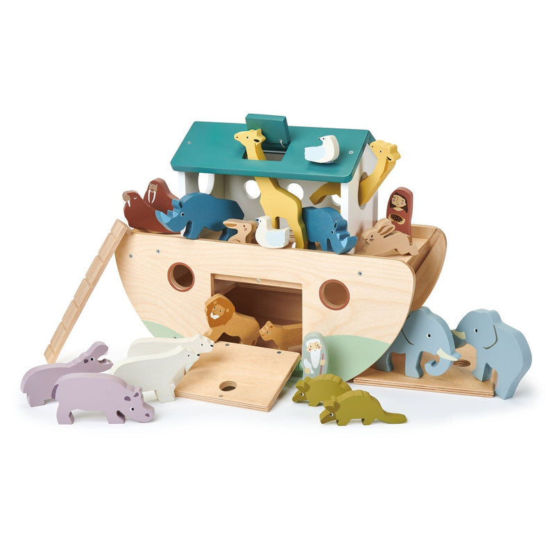Tender Leaf wooden Noah’s Ark playset with animals