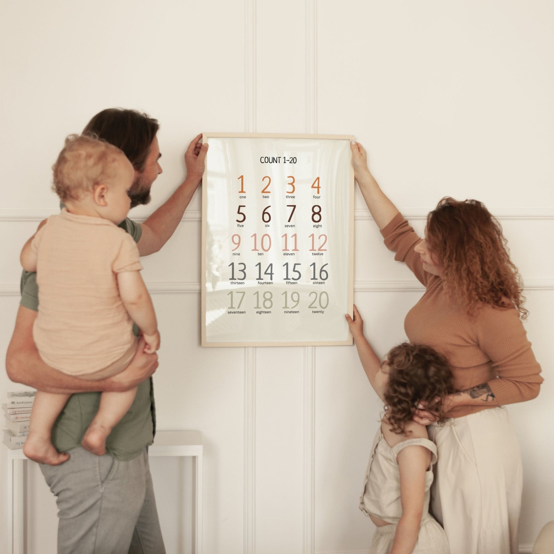 Numbers 1 - 20 Learning Poster - Educational Print for Kids, Homeschool, Montessori & Nursery Decor | Digital Download - The Nurturing Nook