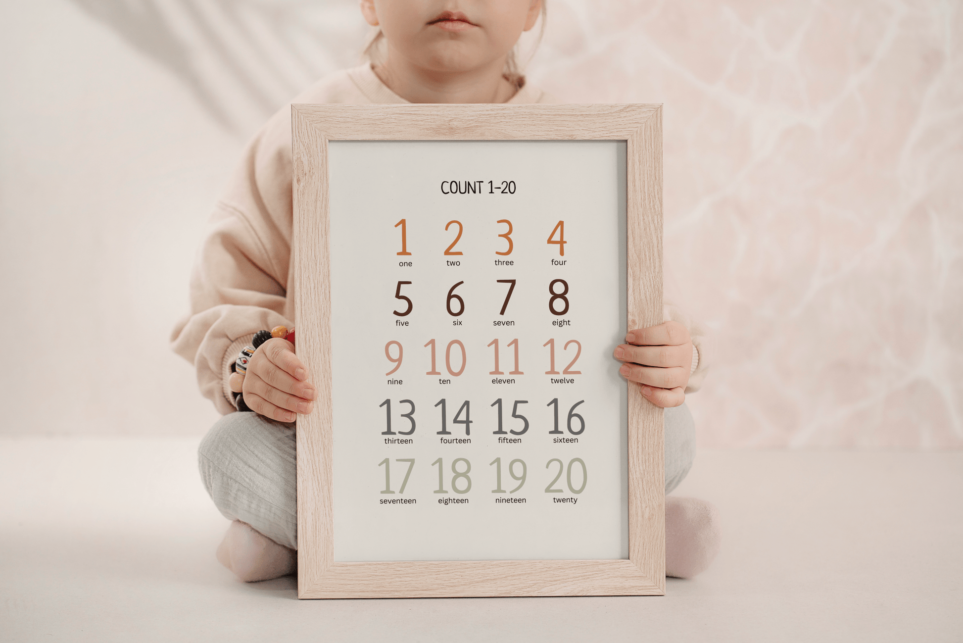 Numbers 1 - 20 Learning Poster - Educational Print for Kids, Homeschool, Montessori & Nursery Decor | Digital Download - The Nurturing Nook