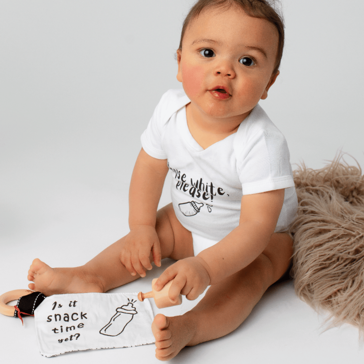 Organic Crinkle Teething Toy – Fun Gift for Bottle - Feeding Babies - The Nurturing Nook