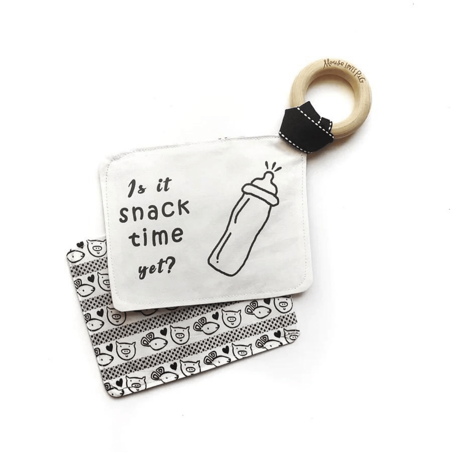 Organic Crinkle Teething Toy – Fun Gift for Bottle - Feeding Babies - The Nurturing Nook