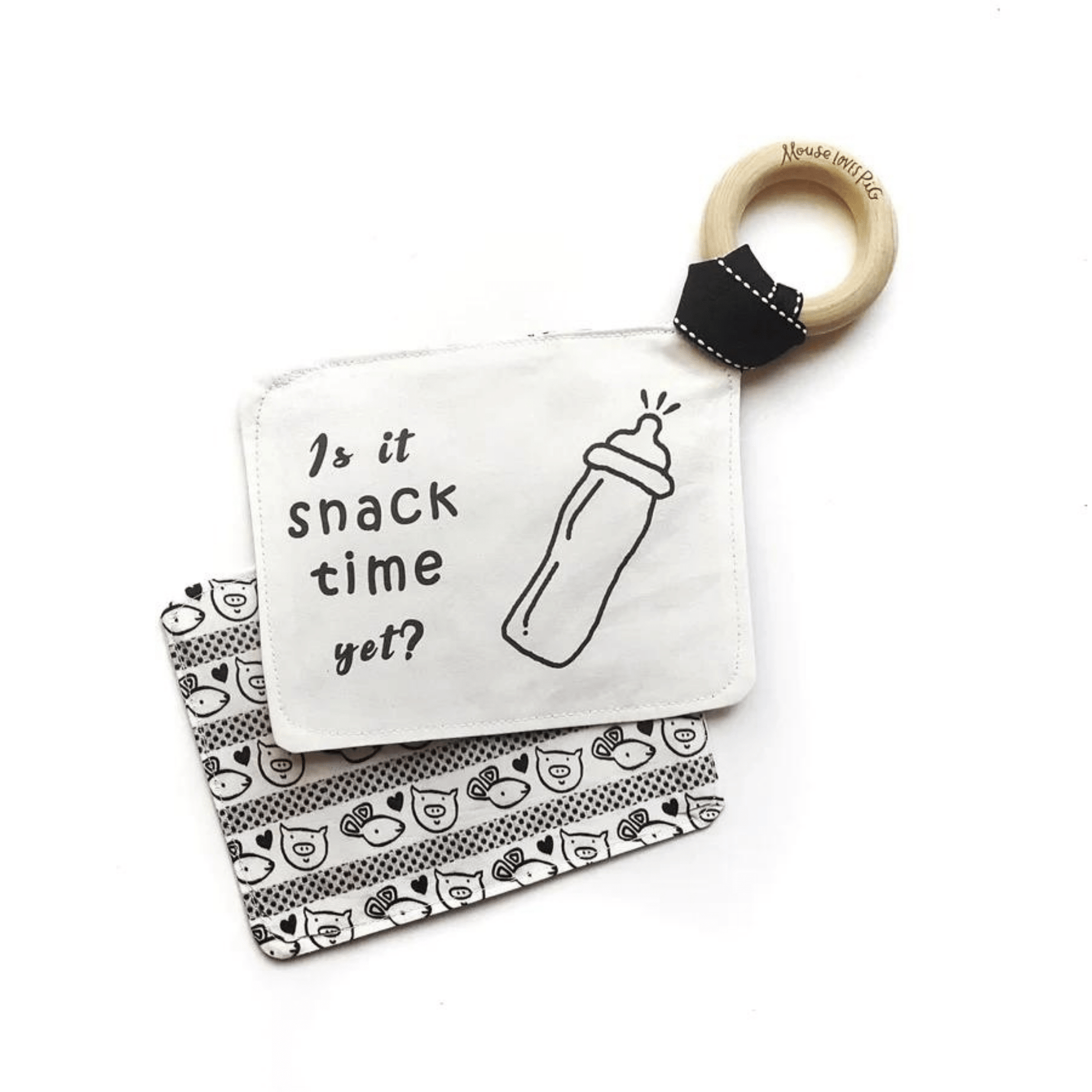 Organic Crinkle Teething Toy – Fun Gift for Bottle - Feeding Babies - The Nurturing Nook
