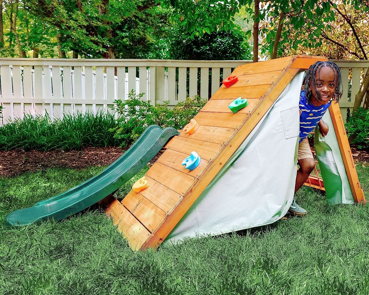 Palm - 5 - in - 1 Outdoor and Indoor Playground Playset - The Nurturing Nook
