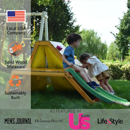 Palm - 5 - in - 1 Outdoor and Indoor Playground Playset - The Nurturing Nook