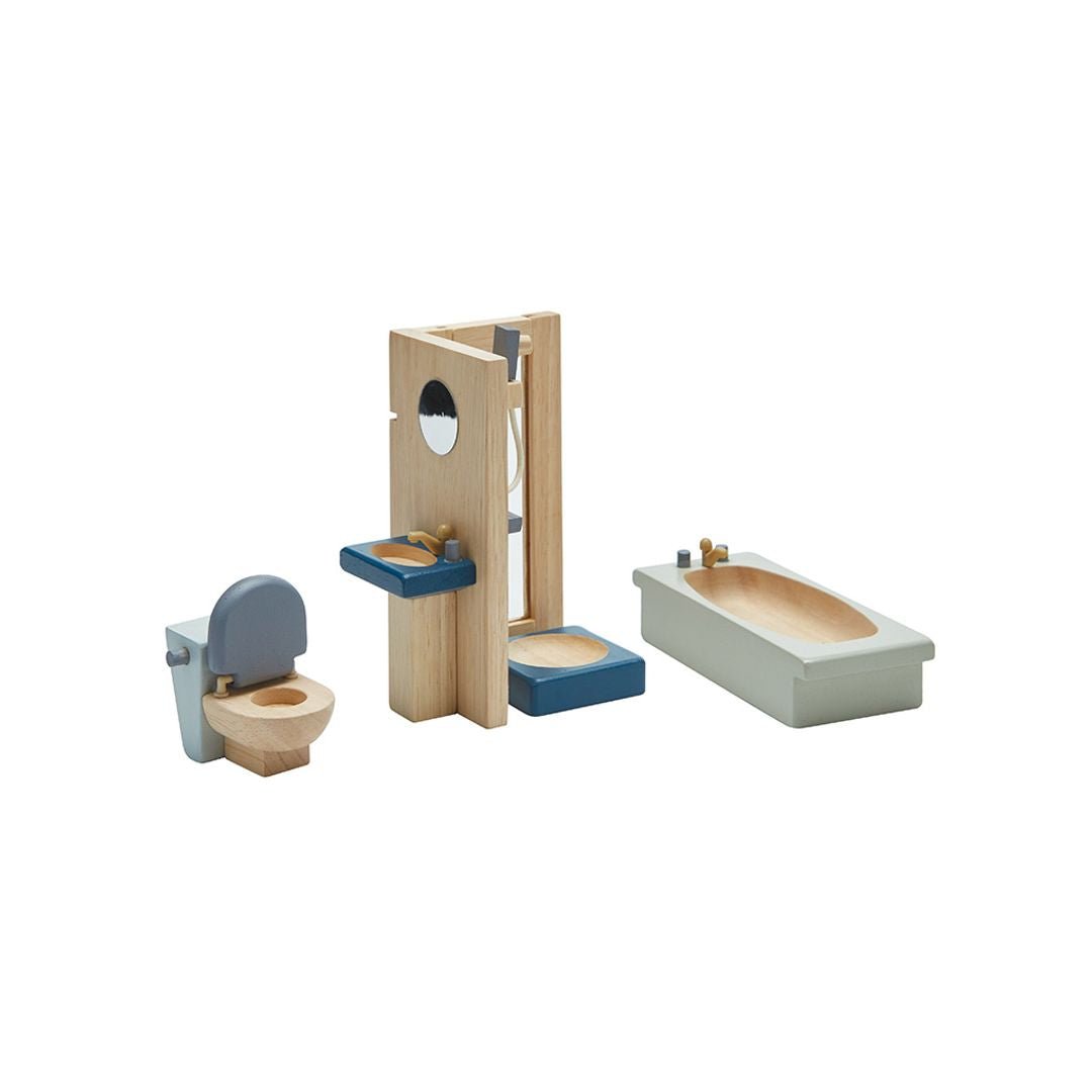 PlanToys bathroom miniature furniture set - The Nurturing Nook