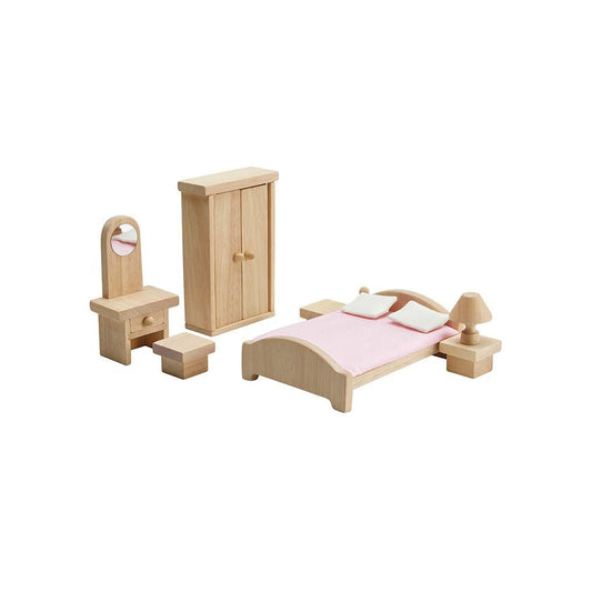 PlanToys bedroom (classic) miniature furniture set - The Nurturing Nook