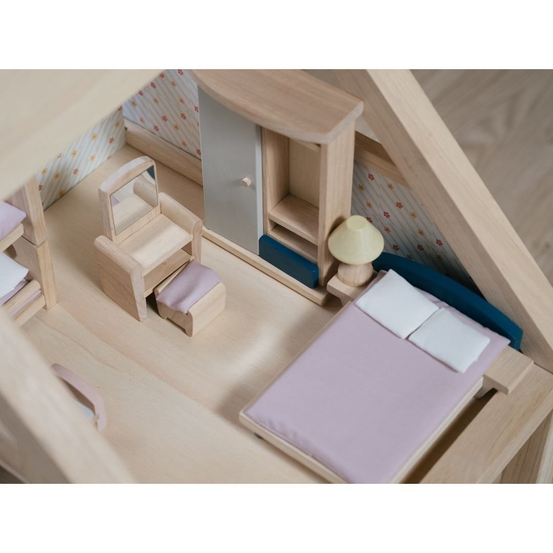 PlanToys bedroom miniature furniture set - The Nurturing Nook