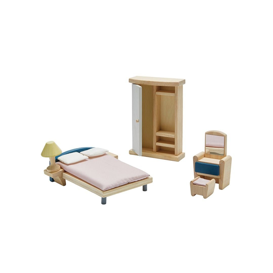 PlanToys bedroom miniature furniture set - The Nurturing Nook