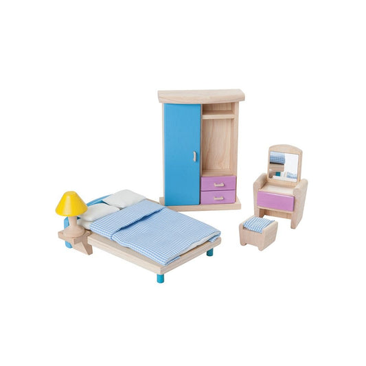PlanToys bedroom (neo) miniature furniture set - The Nurturing Nook