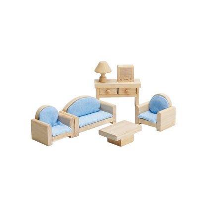 PlanToys classic living rooom miniature furniture set - The Nurturing Nook