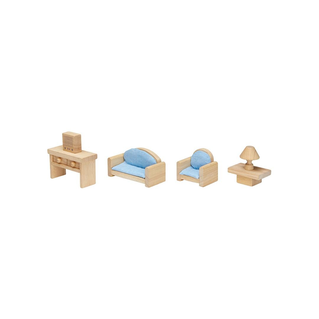 PlanToys classic living rooom miniature furniture set - The Nurturing Nook