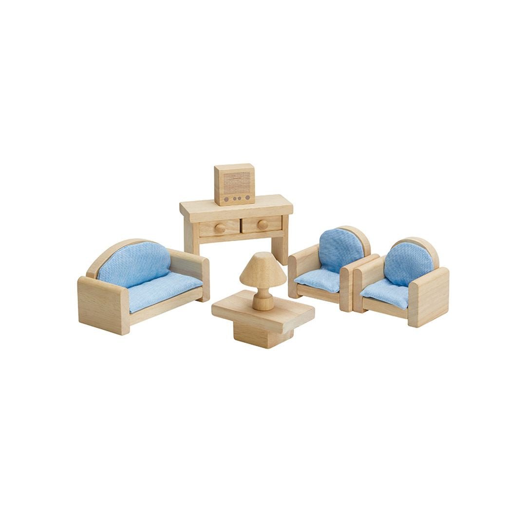 PlanToys classic living rooom miniature furniture set - The Nurturing Nook