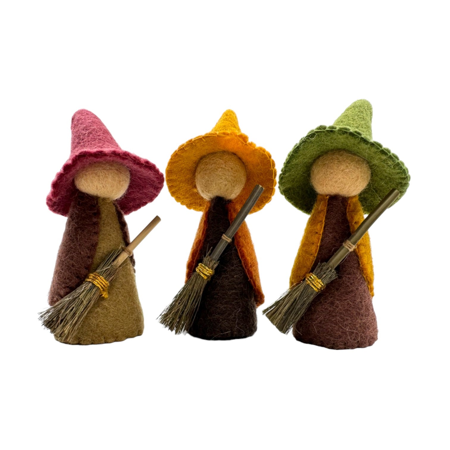 **Pre - order (Ships in 2 - 3 Weeks)**Handmade in Nepal 100% Wool Felt Foods Play Set for Pretend Cooking and Farmer's Market Play - The Nurturing Nook