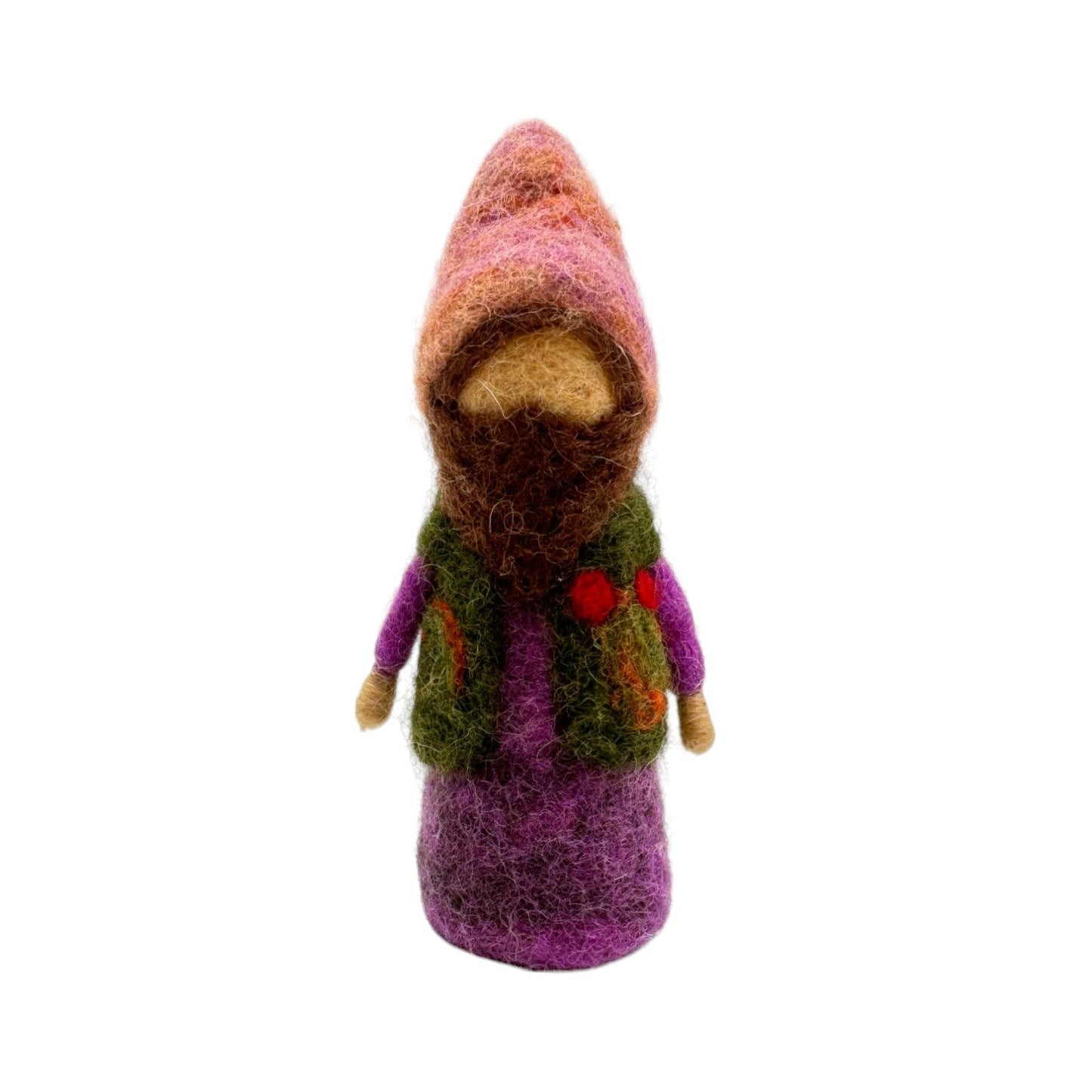 **Pre - order (Ships in 2 - 3 Weeks)**Handmade in Nepal 100% Wool Felt Foods Play Set for Pretend Cooking and Farmer's Market Play - The Nurturing Nook