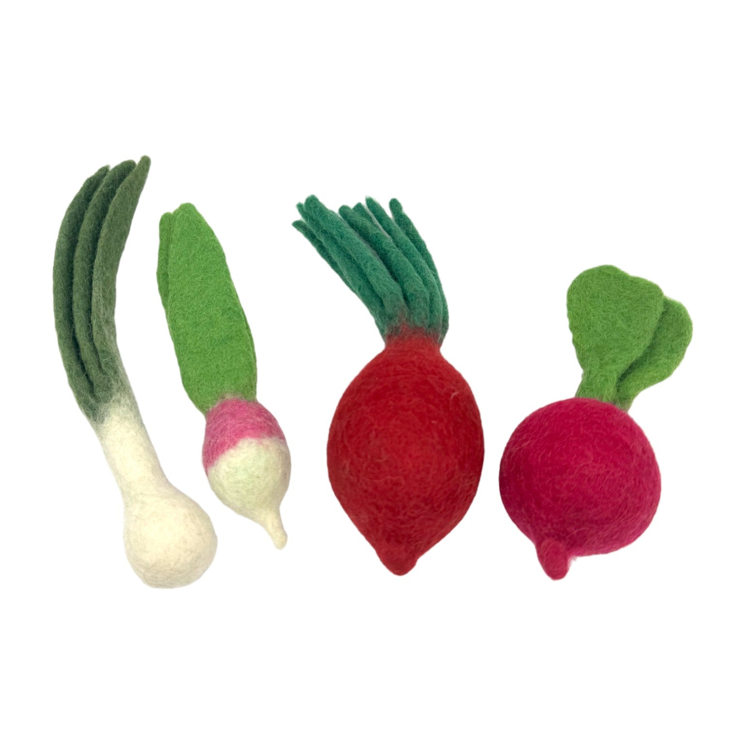 **Pre - order (Ships in 2 - 3 Weeks)**Handmade in Nepal 100% Wool Felt Foods Play Set for Pretend Cooking and Farmer's Market Play - The Nurturing Nook