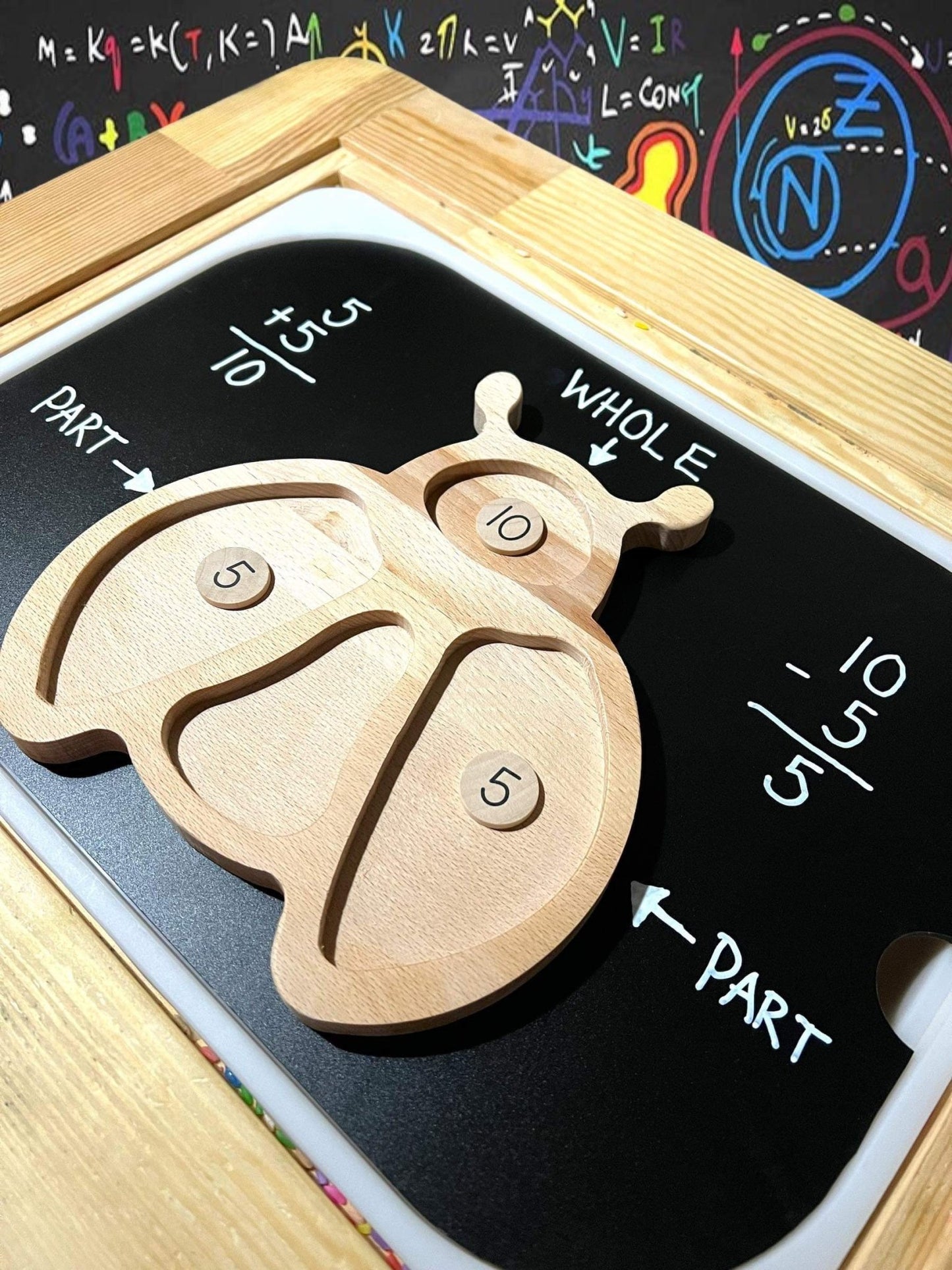 **Pre - order (Ships in 3 - 4 Weeks)**Beechwood Sensory Sorting Tray - The Nurturing Nook