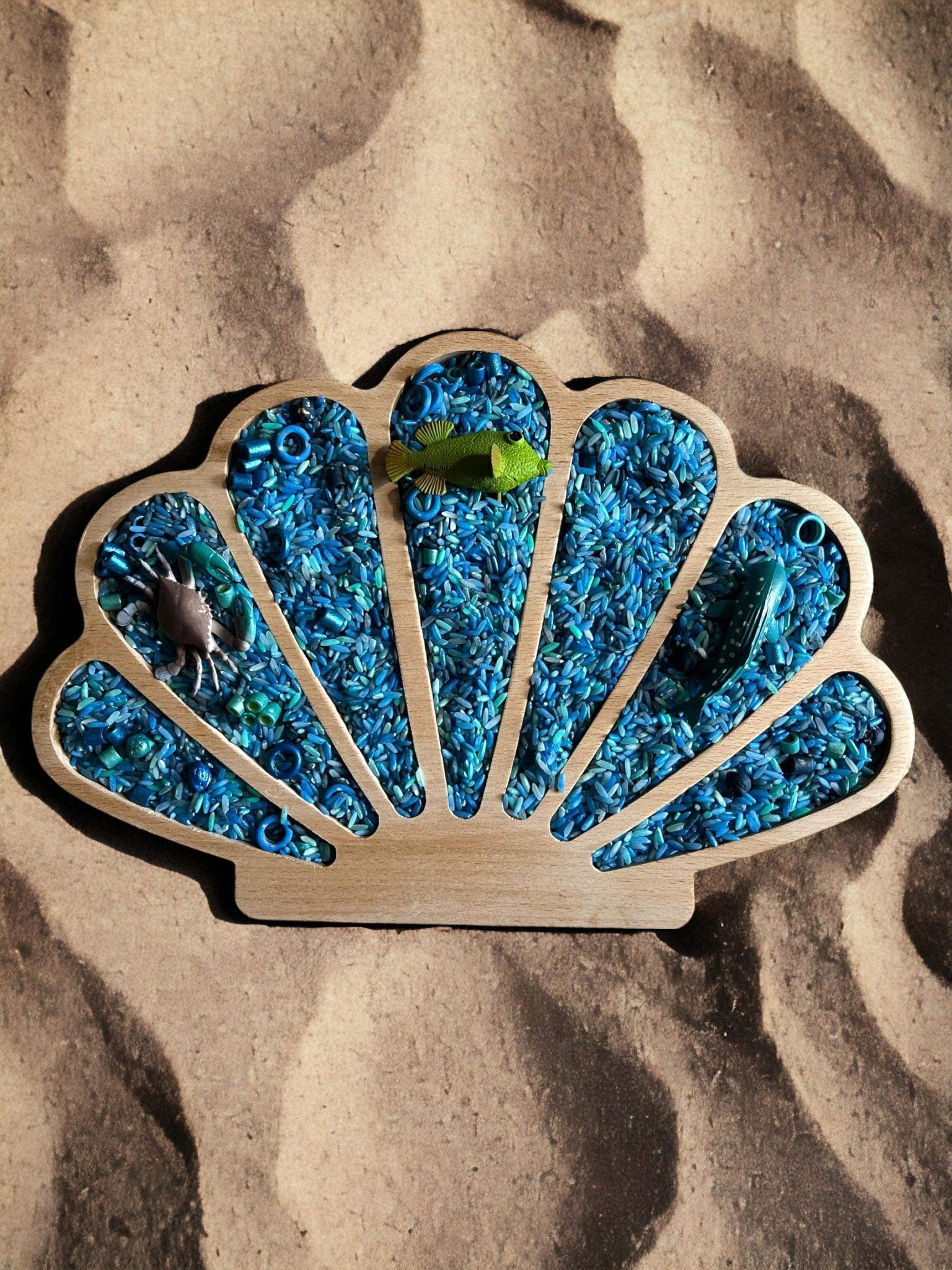 **Pre - order (Ships in 3 - 4 Weeks)**Beechwood Sensory Sorting Tray - The Nurturing Nook