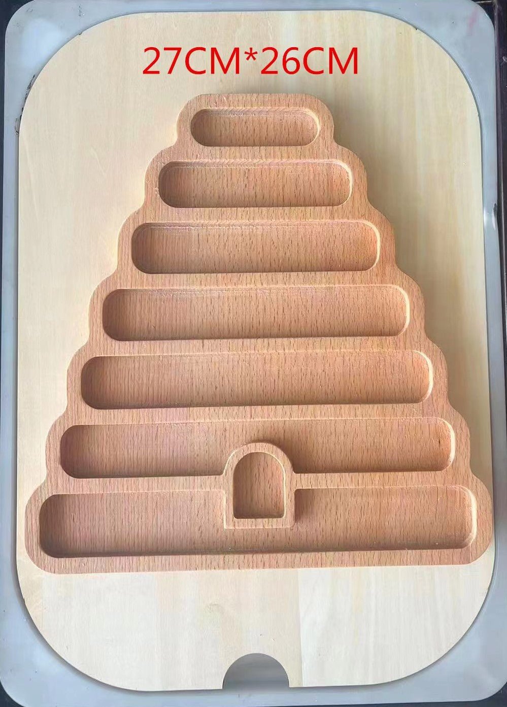 **Pre - order (Ships in 3 - 4 Weeks)**Beechwood Sensory Sorting Tray - The Nurturing Nook