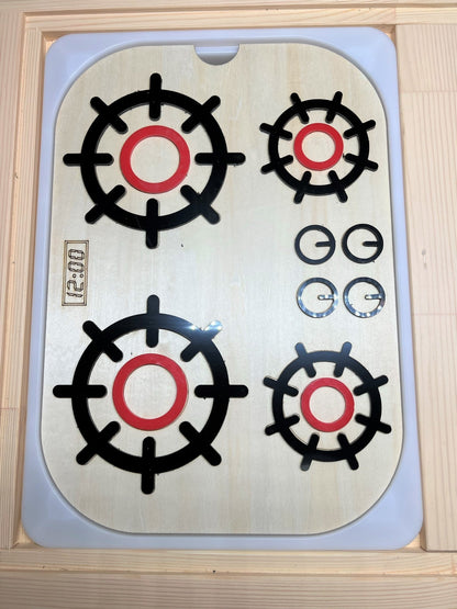 **Pre - order (Ships in 3 - 4 Weeks)**FLISAT Sensory Bin Insert Activity Board - The Nurturing Nook