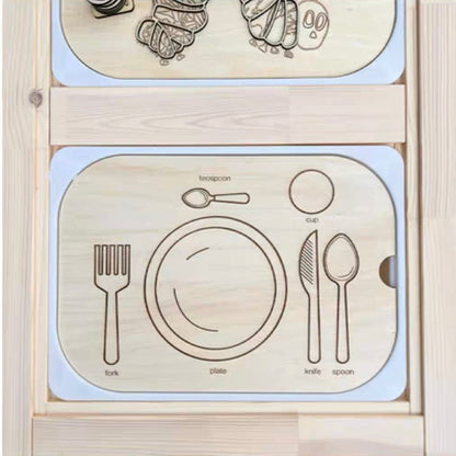 **Pre - order (Ships in 3 - 4 Weeks)**FLISAT Sensory Bin Insert Activity Board - The Nurturing Nook