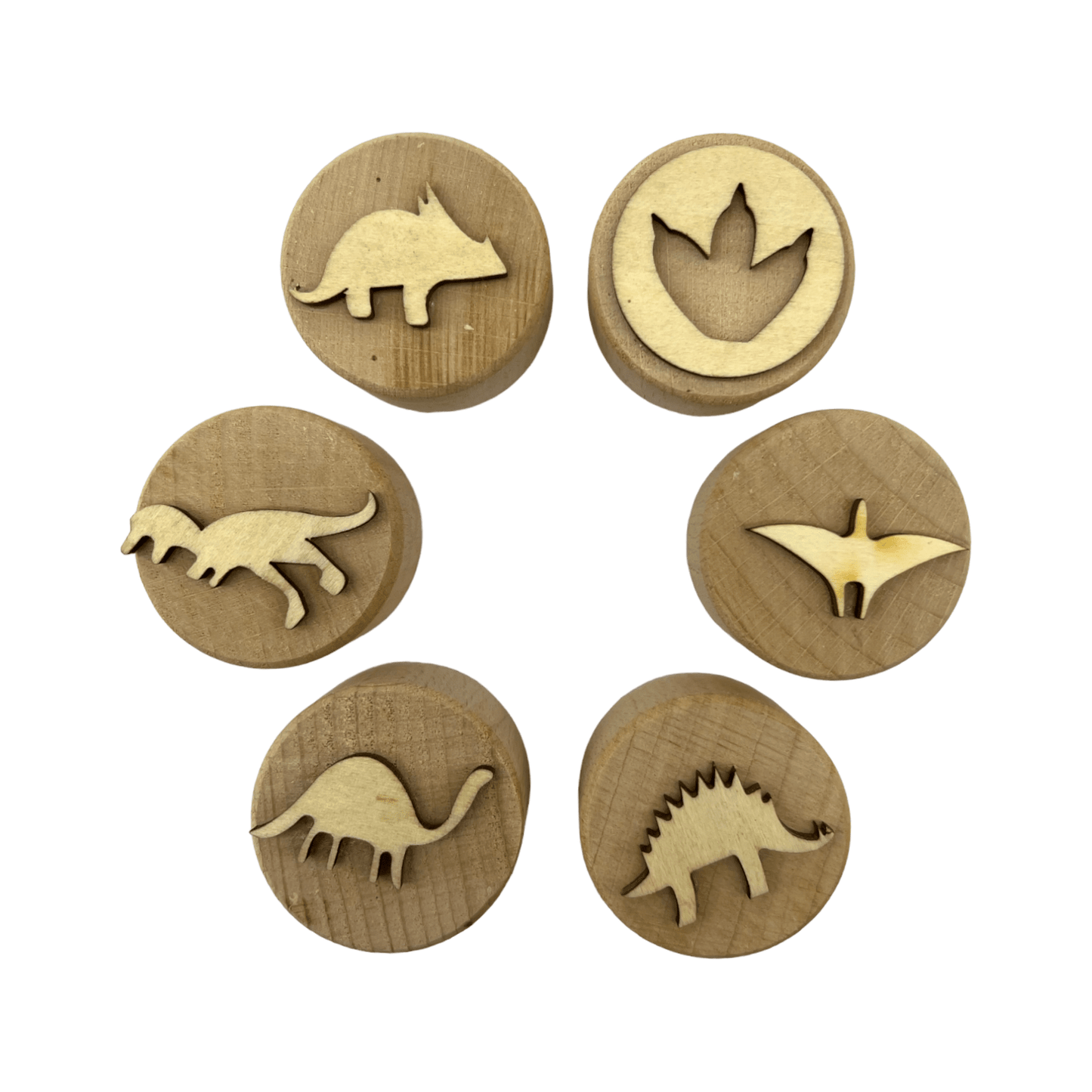 **Pre - order (Ships in 3 - 4 Weeks)**Wooden Playdough Stampers Set - The Nurturing Nook