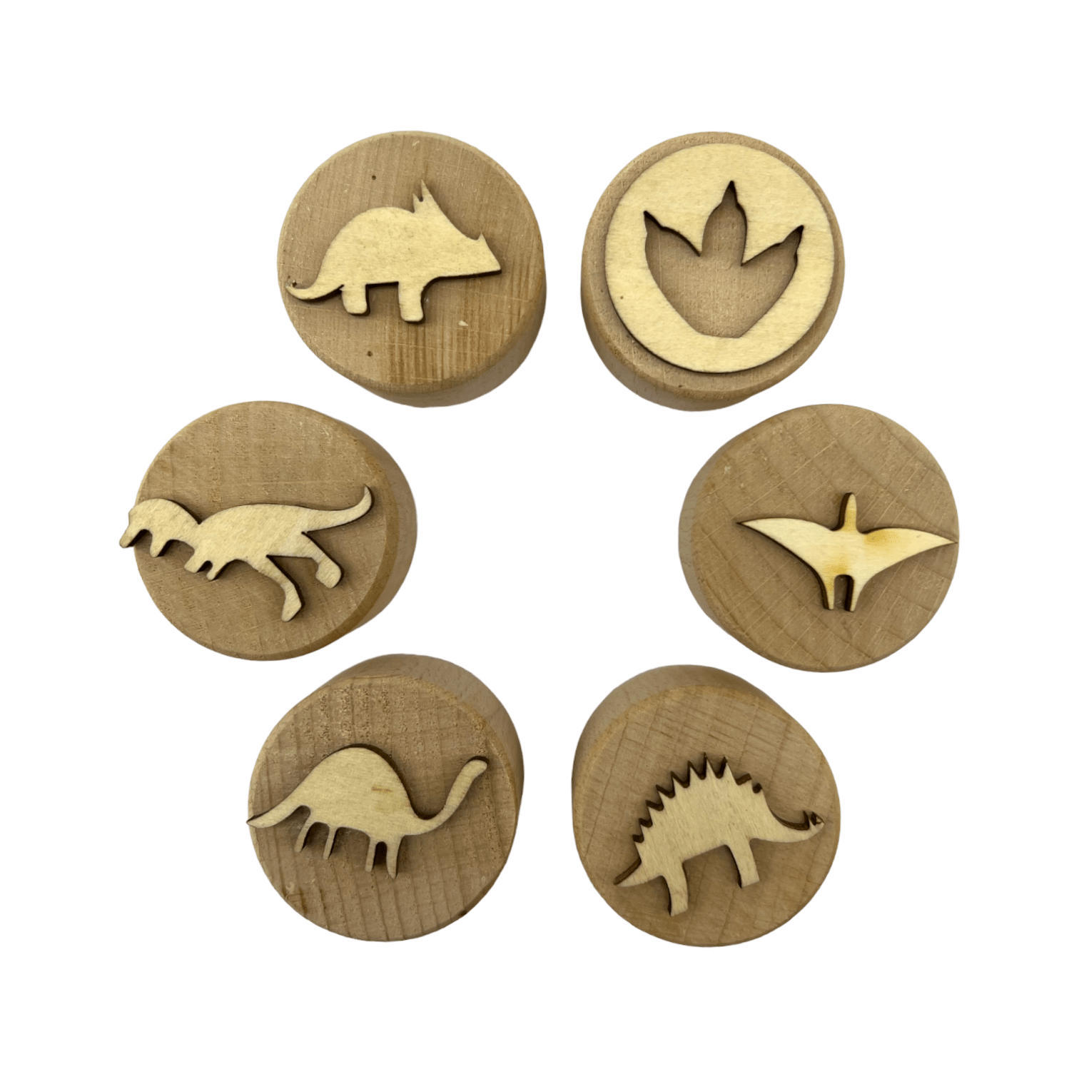 **Pre - order (Ships in 3 - 4 Weeks)**Wooden Playdough Stampers Set - The Nurturing Nook