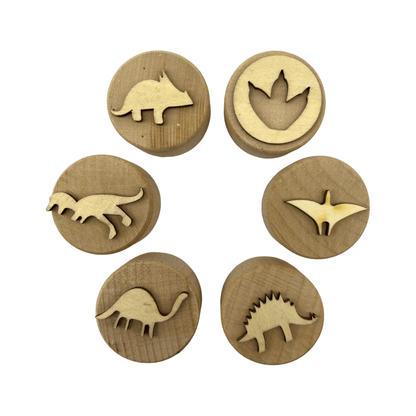 **Pre - order (Ships in 3 - 4 Weeks)**Wooden Playdough Stampers Set - The Nurturing Nook