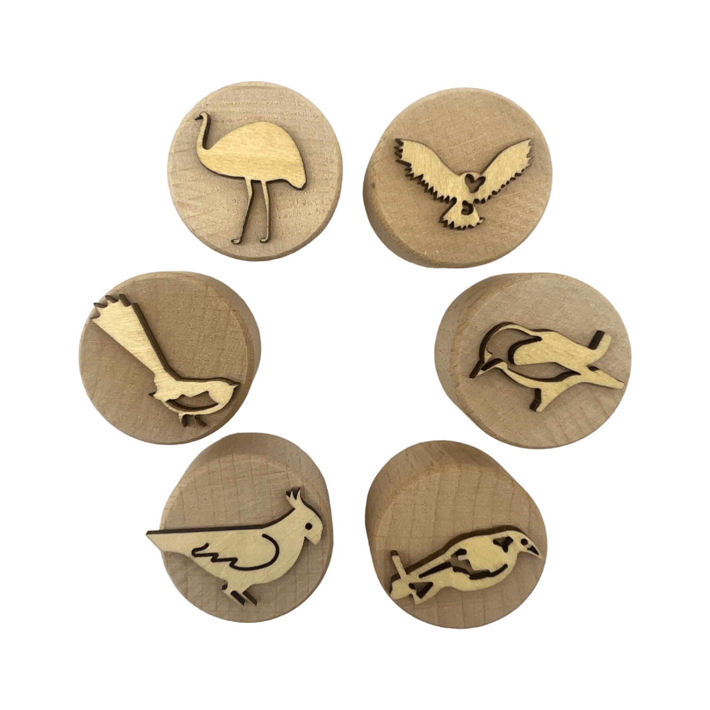 **Pre - order (Ships in 3 - 4 Weeks)**Wooden Playdough Stampers Set - The Nurturing Nook