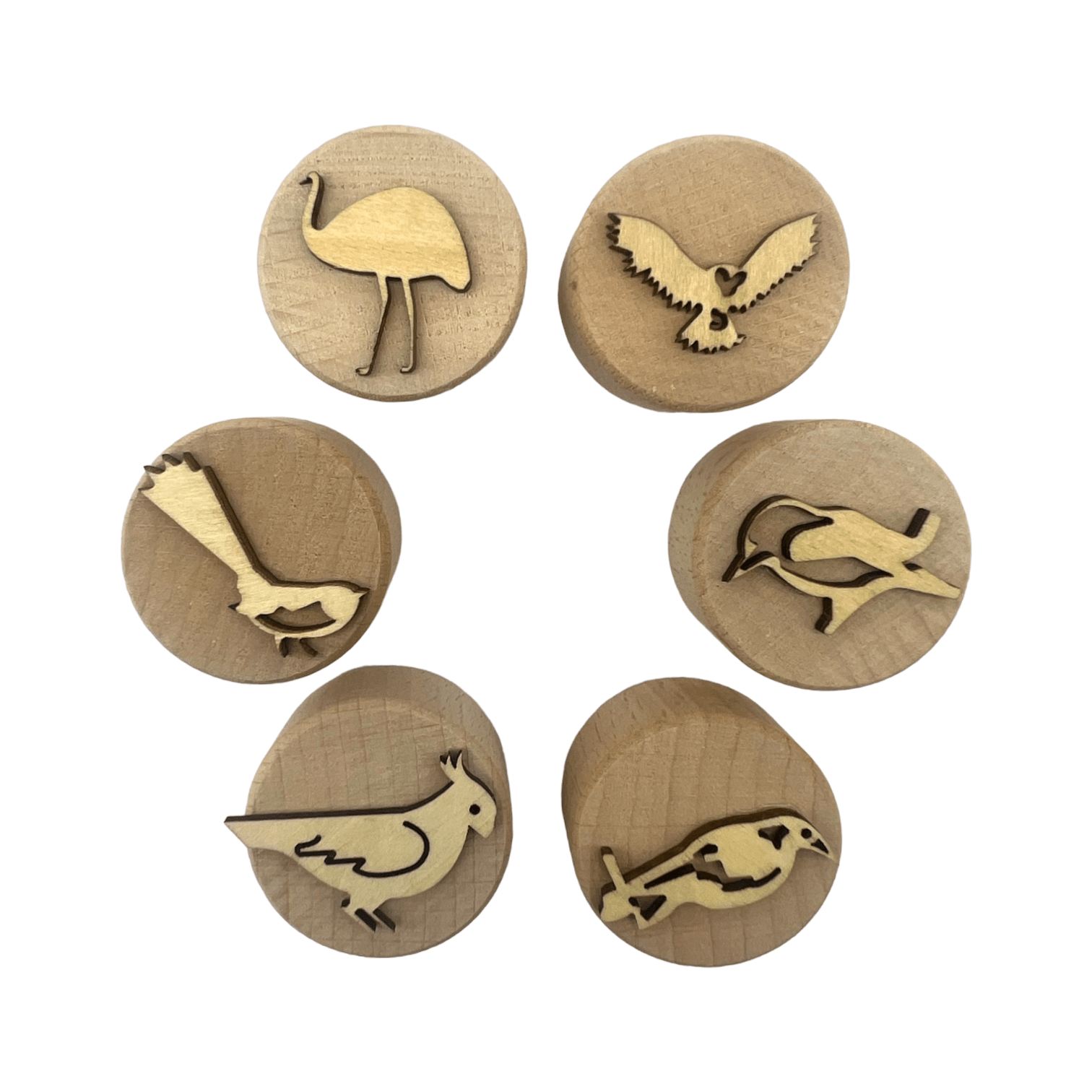 **Pre - order (Ships in 3 - 4 Weeks)**Wooden Playdough Stampers Set - The Nurturing Nook