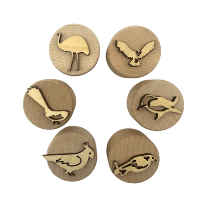 **Pre - order (Ships in 3 - 4 Weeks)**Wooden Playdough Stampers Set - The Nurturing Nook