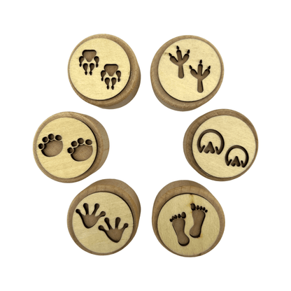 **Pre - order (Ships in 3 - 4 Weeks)**Wooden Playdough Stampers Set - The Nurturing Nook