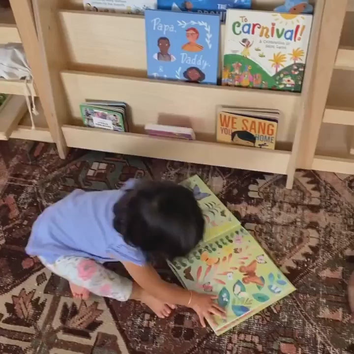 RAD tiered Montessori bookshelf