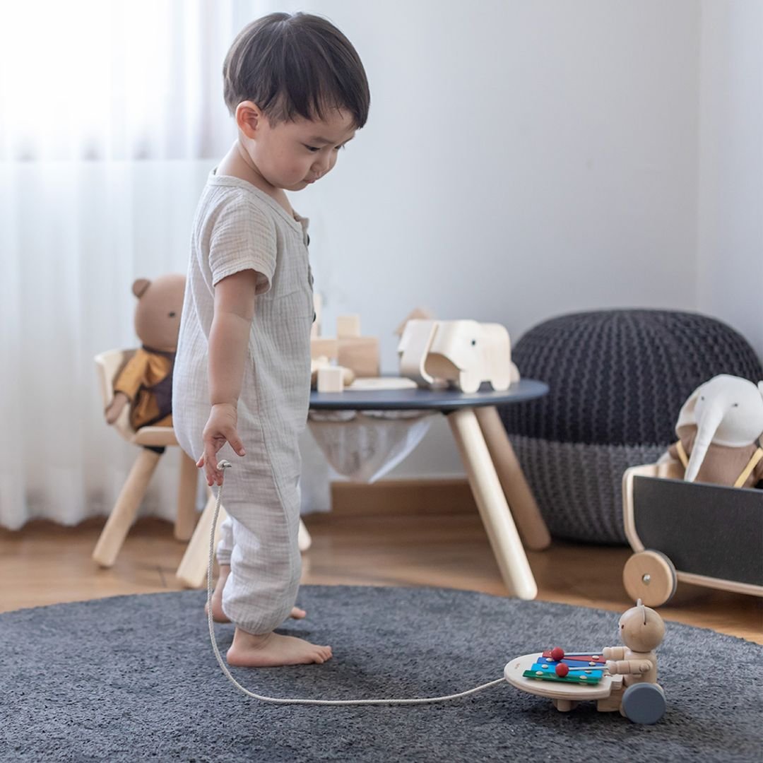 Pull Along Musical Bear - The Nurturing Nook