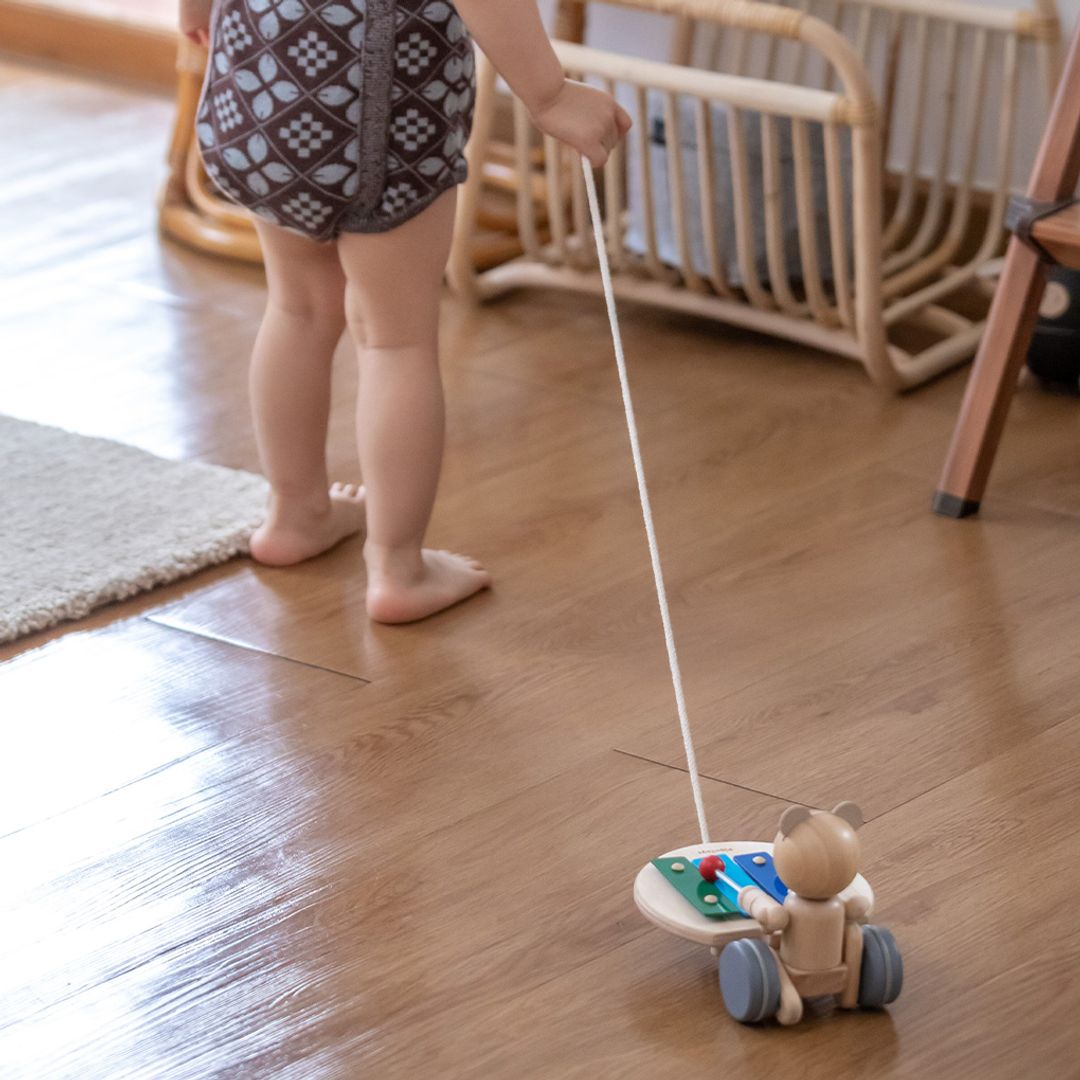 Pull Along Musical Bear - The Nurturing Nook