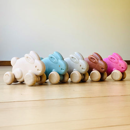 Push Along Bunny - Grey - The Nurturing Nook