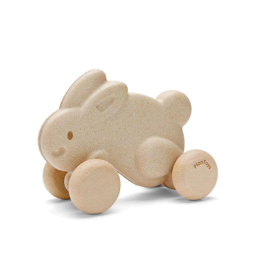 Push Along Bunny - White - The Nurturing Nook