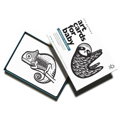 Rainforest art cards for baby - The Nurturing Nook