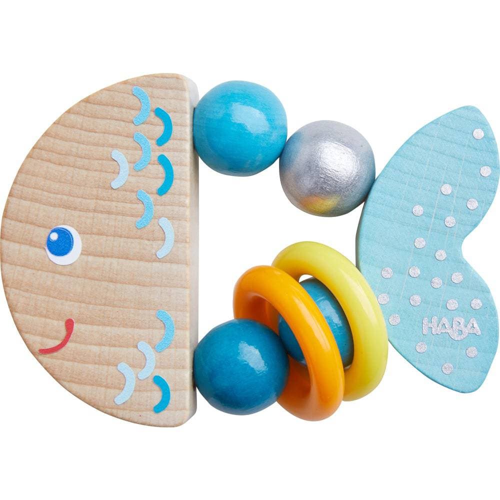 Rattlefish Wooden Baby Rattle - The Nurturing Nook