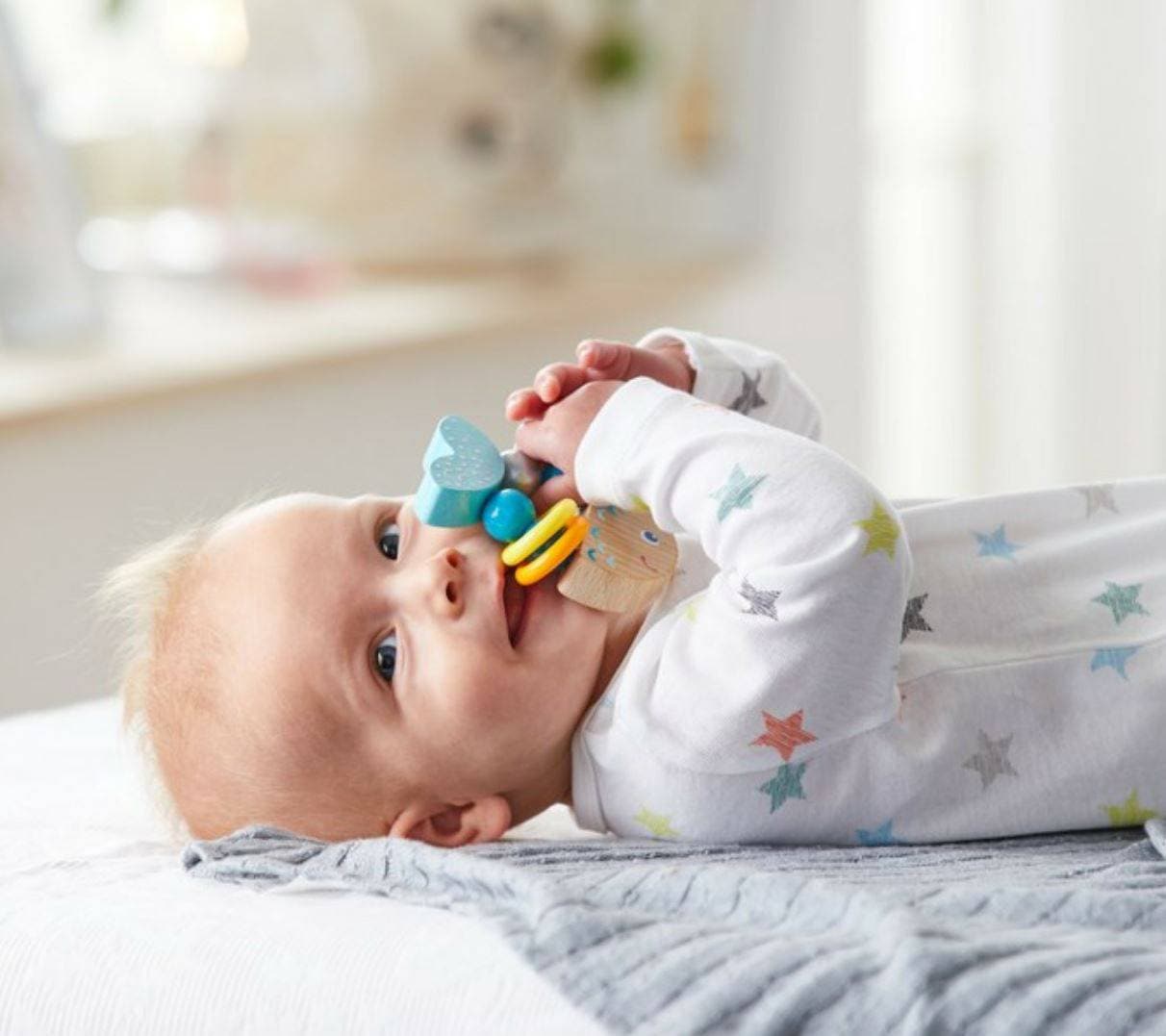Rattlefish Wooden Baby Rattle - The Nurturing Nook
