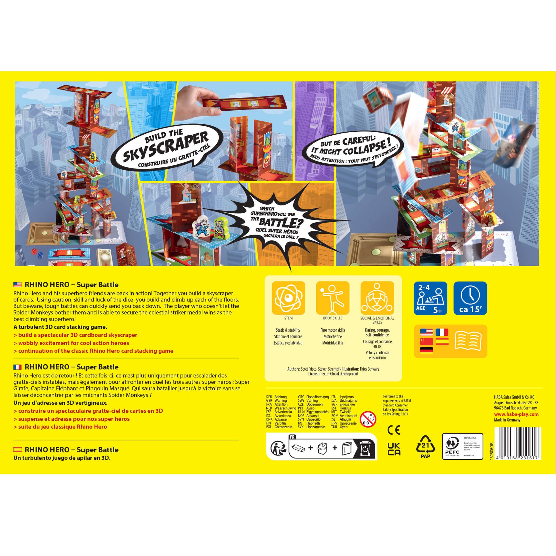 Rhino Hero - Super Battle Stacking Game - The Nurturing Nook