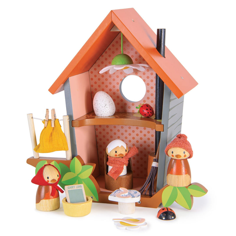 Tender Leaf Robin's nest box wooden dollhouse play set