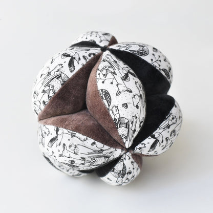 Sensory clutch ball – woodland pattern - The Nurturing Nook