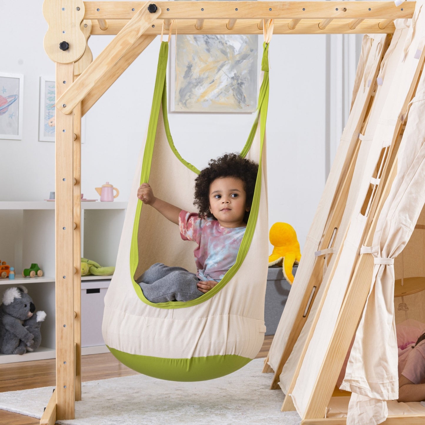 Sensory swing for large climbers – soothing play add - on - The Nurturing Nook