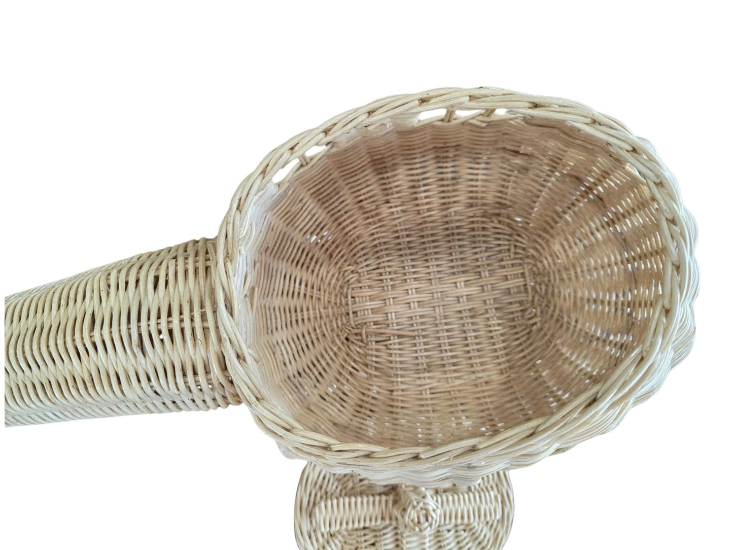 Rattan Toy Helicopter – Handcrafted Boho Pretend Play Toy for Kids | Montessori Airplane Nursery Decor