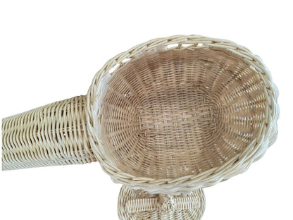 Rattan Toy Helicopter – Handcrafted Boho Pretend Play Toy for Kids | Montessori Airplane Nursery Decor